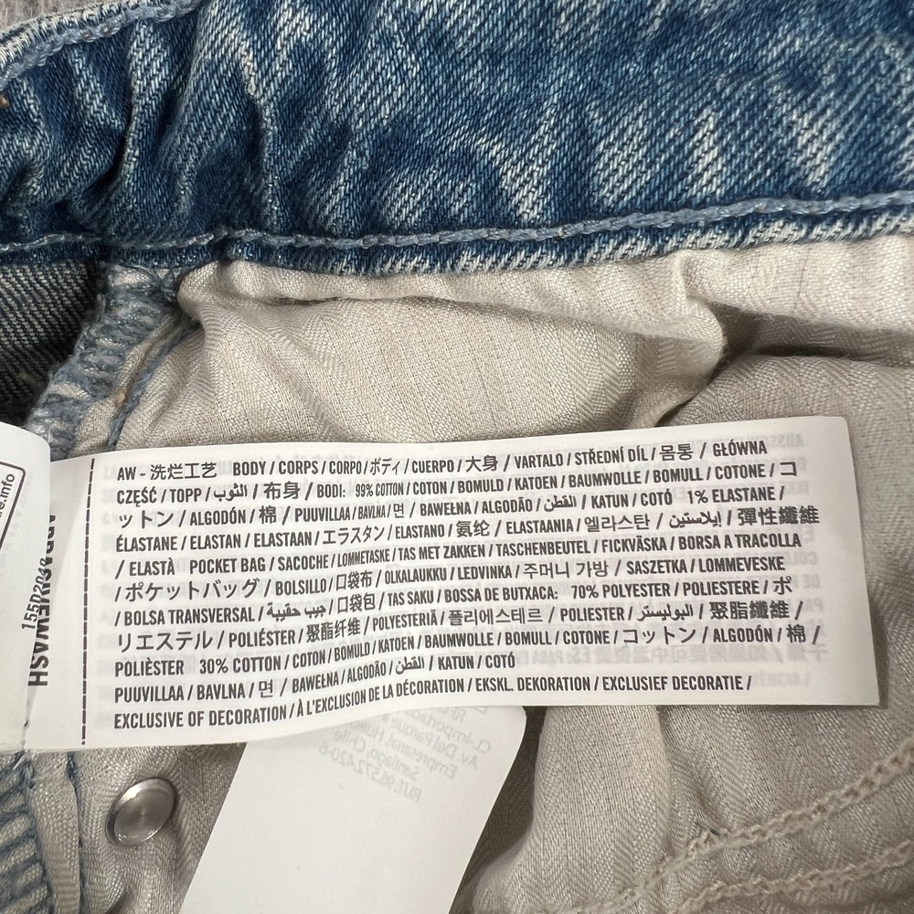 Abercrombie Fitch 90s Straight Mid Rise Jeans Womens 28 Extra Long Medium Wash - Picture 8 of 11